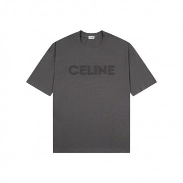 셀린느 남성 그레이 티셔츠 - Celine Mens Gray Tshirts 