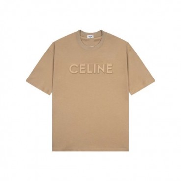 셀린느 남성 카멜 티셔츠 - Celine Mens Camel Tshirts 