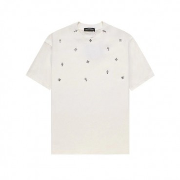 크롬하츠 남성 화이트 반팔티 - Chrom Hearts Mens White Tshirts 
