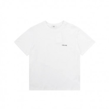 셀린느 남성 화이트 티셔츠 - Celine Mens White Tshirts 