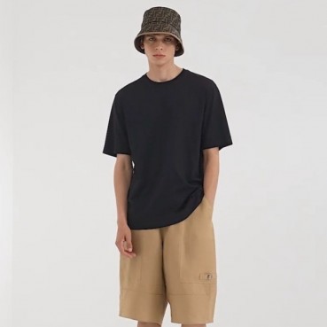 펜디 남성 블랙 티셔츠 - Fendi Mens Black Tshirts 