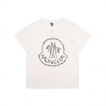 몽클레어 남성 화이트 반팔티 - Moncler Mens White Tshirts 