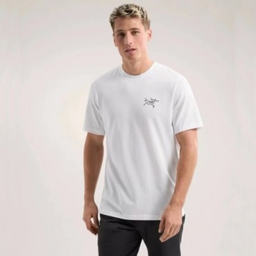 아크테릭스 남성 화이트 티셔츠 - Arcteryx Mens White Tshirts 
