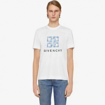 지방시 남성 화이트 티셔츠 - Givenchy Mens White Tshirts 