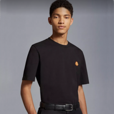 몽클레어 남성 블랙 티셔츠 - Moncler Mens Black Tshirts 