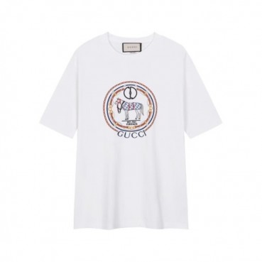 구찌 남성 화이트 티셔츠 - Gucci Mens White Tshirts 