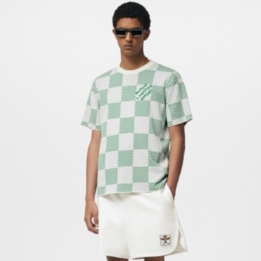 루이비통 남성 그린 반팔티 - Louis vuitton Mens Green Tshirts 