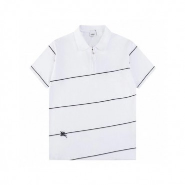 버버리 남성 화이트 폴로 티셔츠 - Burberry Mens White Tshirts 