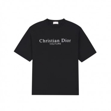 디올 남성 블랙 반팔티 - Dior Mens Black Tshirts 