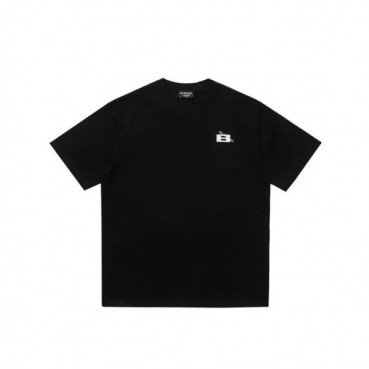 발렌시아가 남성 블랙 반팔티 - Balenciaga Mens Black Tshirts 