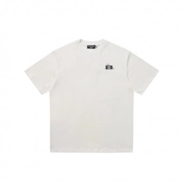 발렌시아가 남성 화이트 반팔티 - Balenciaga Mens White Tshirts 