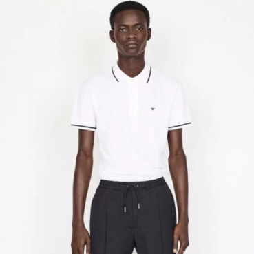 디올 남성 화이트 폴로 반팔티 - Dior Mens White Tshirts 