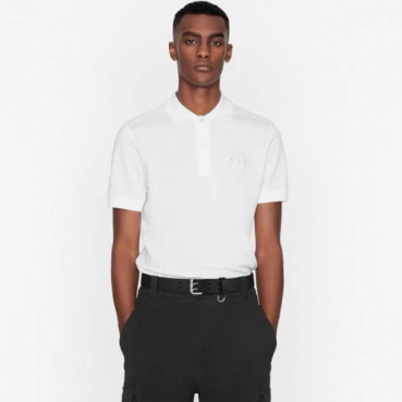 디올 남성 화이트 폴로 반팔티 - Dior Mens White Tshirts 