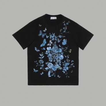디올 남성 블랙 반팔티 - Dior Mens Black Tshirts 