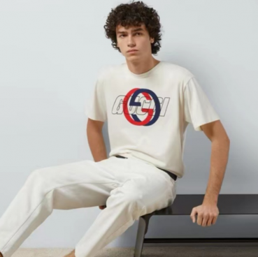 구찌 남성 아이보리 반팔티 - Gucci Mens Ivory Tshirts 