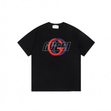 구찌 남성 블랙 반팔티 - Gucci Mens Black Tshirts 