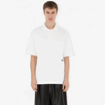버버리 남성 화이트 폴로 반팔티 - Burberry Mens White Tshirts 