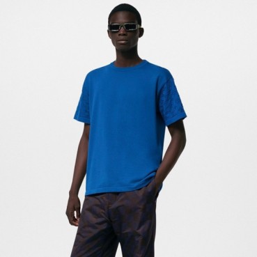 루이비통 남성 블루 반팔티 - Louis vuitton Mens Blue Tshirts 