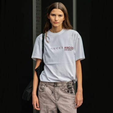 구찌 남/녀 화이트 반팔티 - Gucci Unisex White Tshirts 