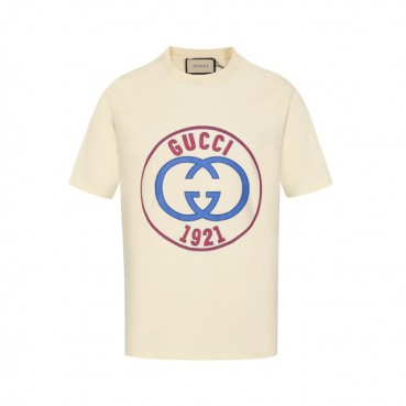 구찌 남성 아이보리 반팔티 - Gucci Mens Ivory Tshirts 