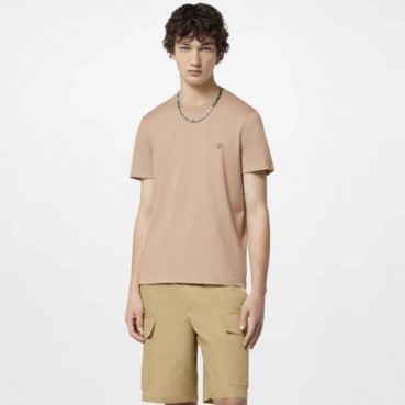 루이비통 남성 카멜 반팔티 - Louis vuitton Mens Camel Tshirts 