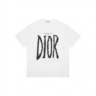 디올 남성 화이트 반팔티 - Dior Mens White Tshirts 