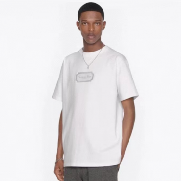 디올 남성 화이트 반팔 티셔츠 - Dior Mens White Tshirts 