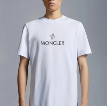 몽클레어 남성 화이트 크루넥 반팔티 - Moncler Mens White Tshirts 