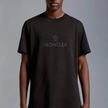몽클레어 남성 블랙 크루넥 반팔티 - Moncler Mens Black Tshirts 