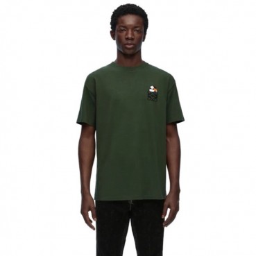 로에베 남/녀 이니셜 그린 반팔티 - Loewe Unisex Green Tshirts 