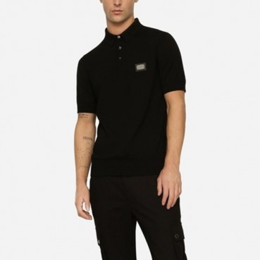 돌체앤가바나 남성 블랙 폴로 반팔티 - Dolce&Gabbana Mens Black Tshirts 