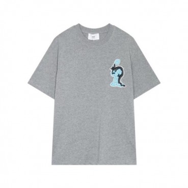 아미 남성 크루넥 그레이 반팔티 - Ami Mens Gray Tshirts 