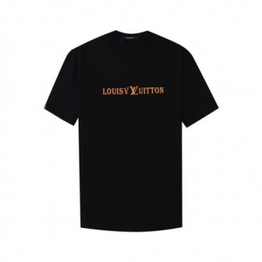 루이비통 남성 블랙 반팔티 - Louis vuitton Mens Black Tshirts 