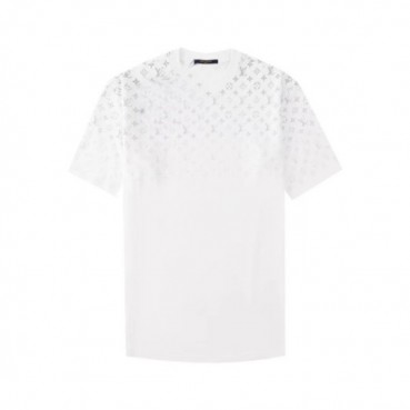 루이비통 남성 화이트 반팔티 - Louis vuitton Mens White Tshirts 