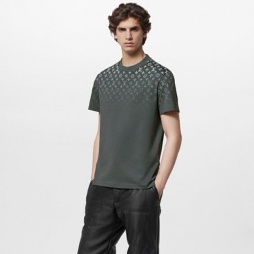 루이비통 남성 그레이 반팔 티셔츠 - Louis vuitton Mens Gray Tshirts 