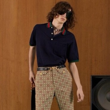 구찌 남성 네이비 폴로 반팔티 - Gucci Mens Polo Short sleeved Tshirts 
