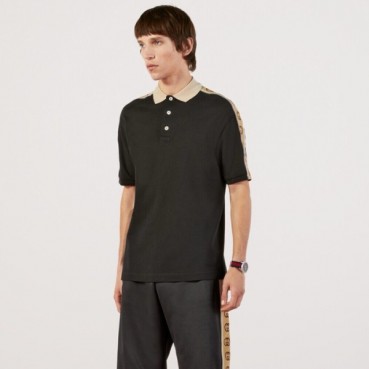 구찌 남성 블랙 폴로 반팔티 - Gucci Mens Polo Short sleeved Tshirts 