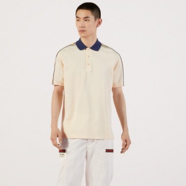 구찌 남성 아이보리 폴로 반팔티 - Gucci Mens Polo Short sleeved Tshirts 