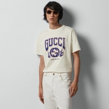 구찌 남성 화이트 반팔티 - Gucci Mens White Short sleeved Tshirts 