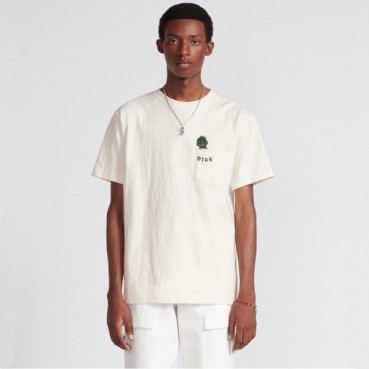 디올 남성 화이트 반팔티 - Dior Mens White Short sleeved Tshirts 