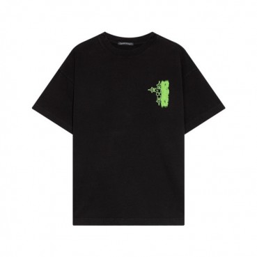 크롬하츠 남성 블랙 크루넥 반팔티 - Chrom Hearts Mens Black Short sleeved Tshirts 