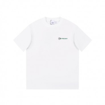 버버리 남성 화이트 크루넥 반팔티 - Burberry Mens White Short Sleeved Tshirts 