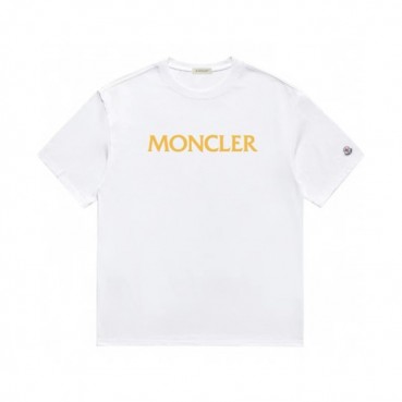 몽클레어 남성 화이트 크루넥 반팔티 - Moncler Mens White Tshirts 