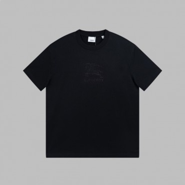 버버리 남성 블랙 크루넥 반팔티 - Burberry Mens Black Short Sleeved Tshirts 