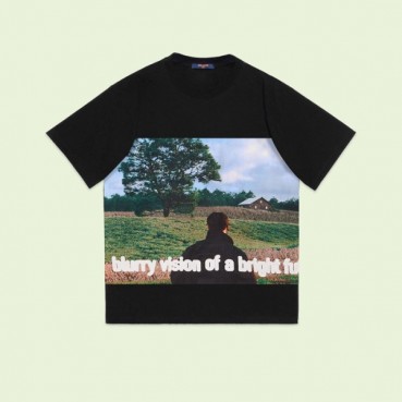 루이비통 남성 크루넥 블랙 반팔티 - Louis vuitton Mens Black Short sleeved Tshirts 