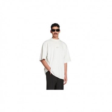발렌시아가 남성 화이트 크루넥 반팔티 - Balenciaga Mens White Short sleeved Tshirts 