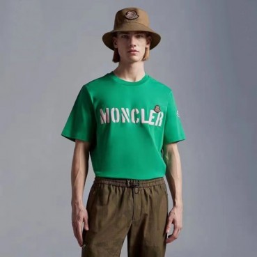 몽클레어 남성 그린 크루넥 반팔티 - Moncler Mens Green Tshirts 