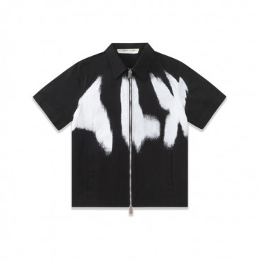 알릭스 남성 트렌디 블랙 폴로 반팔티 - ALYX Mens Black Short sleeved Tshirts 