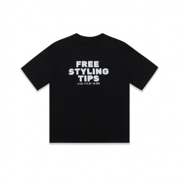 베트멍 남/녀 트렌디 블랙 반팔티 - Vetements Unisex Black Tshirts 
