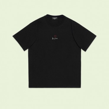 발렌시아가 남성 블랙 크루넥 반팔티 - Balenciaga Mens Black Short sleeved Tshirts 
